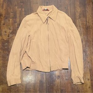 Vintage 60s 70s McGregor Drizzler Jacket Mens 40 Gold Nylon Harrington Golf USA